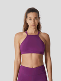 PwrFlex™ Yuki High Neck Sports Bra fuchsia-purple